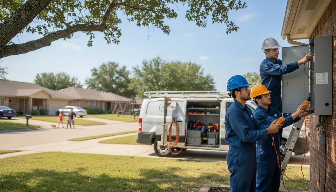 Certified electrician providing emergency electrical services in Plain Dealing, LA